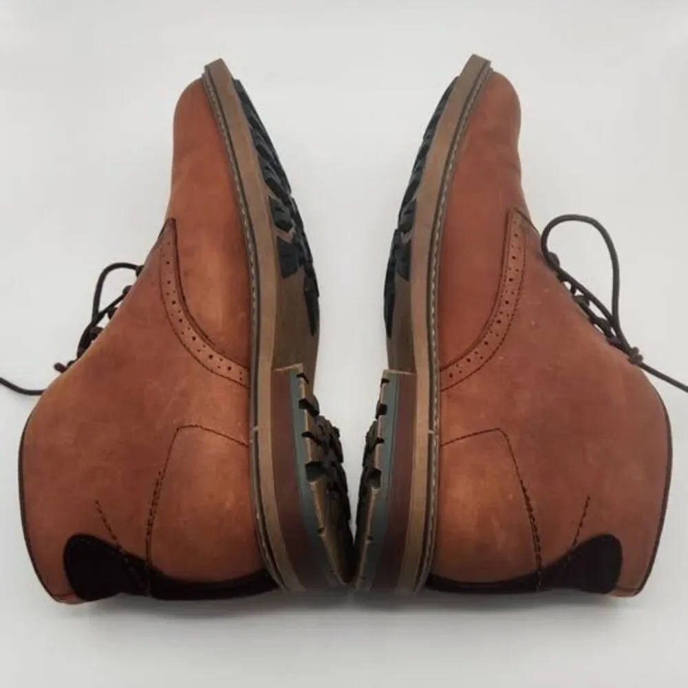 Arkbird Chukka Boots Men's Size 12 Brown Leather Oxford Ankle Lace Up Casual